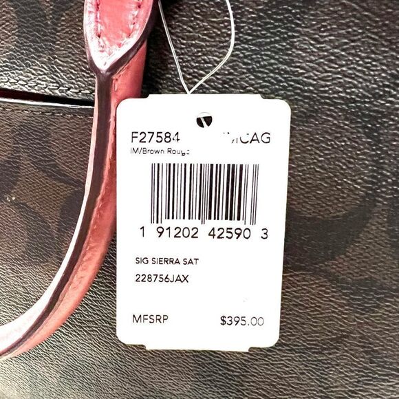 🔥🆕NWT! | Coach SIERRA Satchel Handbag  Large Msrp:$395.00 - Picture 9 of 9